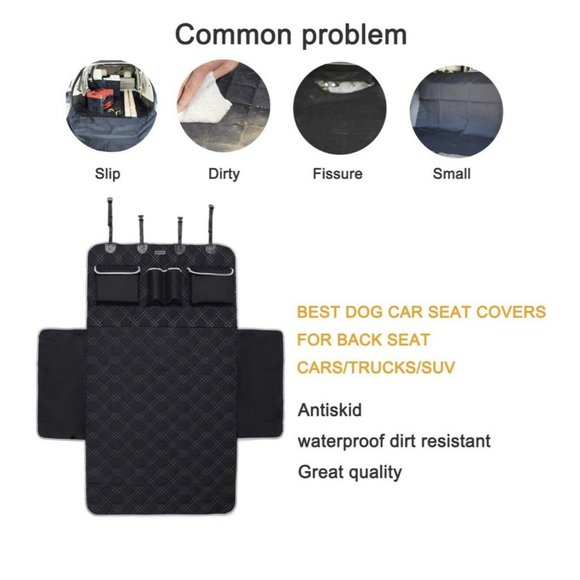 BRONZEMAN- Pet Heavy Duty Backseat Protector Prevents Hair, Dirt & Scratches - Picture 5 of 7
